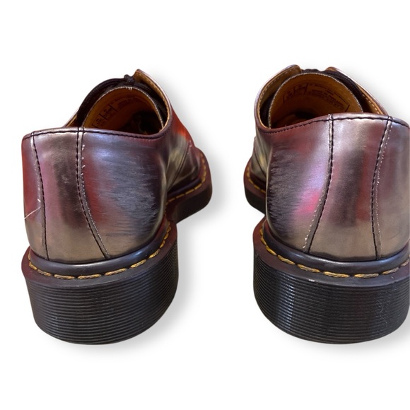 Dr. Martens 1461 Vegan Metallic Chrome Lowtop Lace Industrial Loafer Shoe 7 - Picture 7 of 9